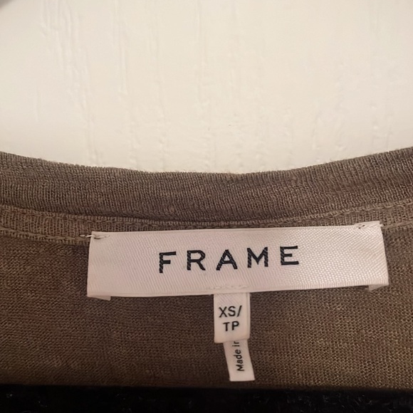 Frame organic linen easy scoop neck tee - Picture 7 of 11